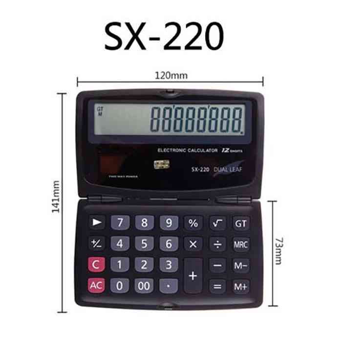 Casio SX-220-W Portable Type 12 Digits Calculator